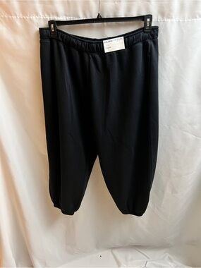 NWT Arizona Jean Co Black Jogger Sweatpants XXL Low Rise Elastic Waist Pants